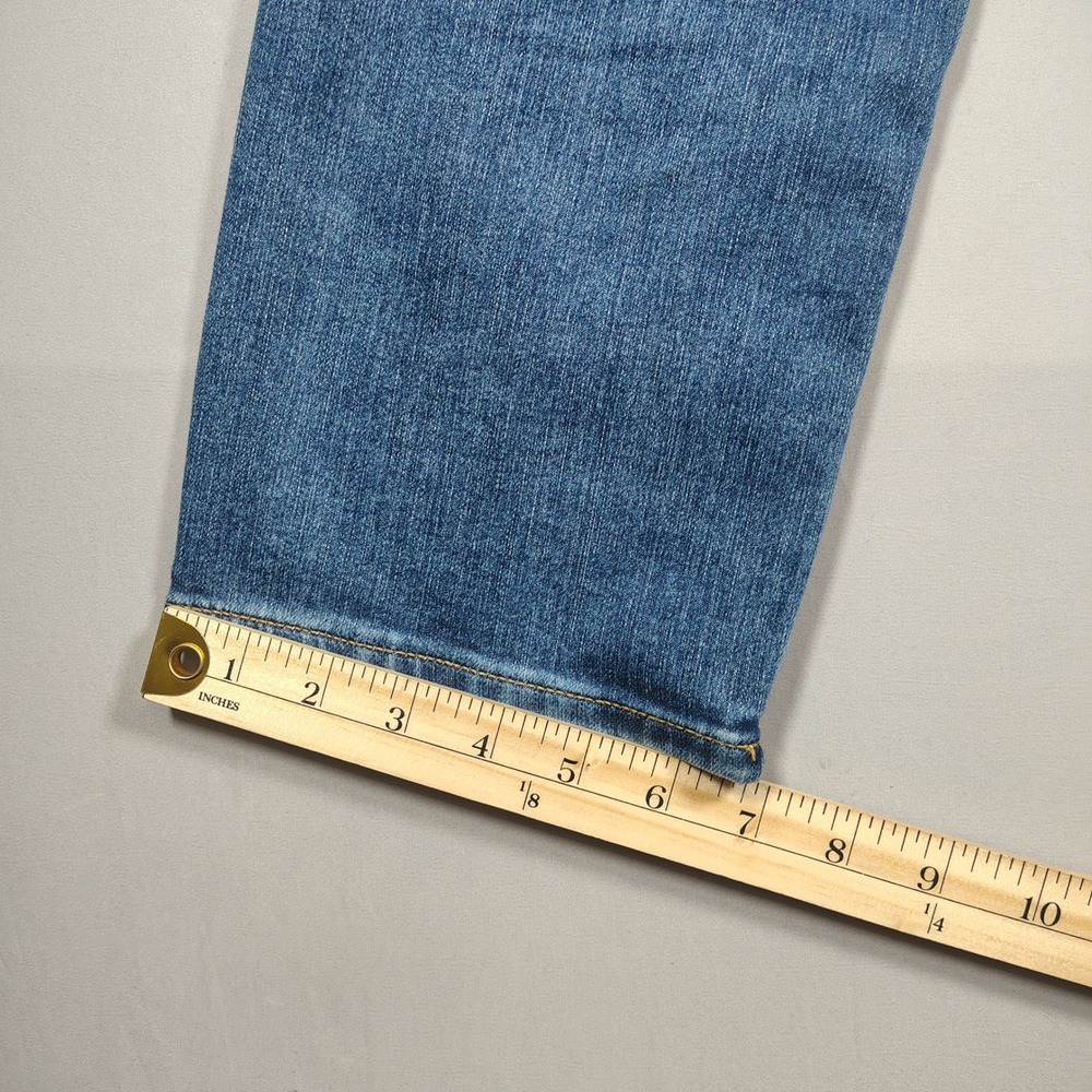 Athleta Sculptek Jean Women 29 Blue Mid Rise Stretch Denim Straight Cotton Blend - Picture 8 of 11
